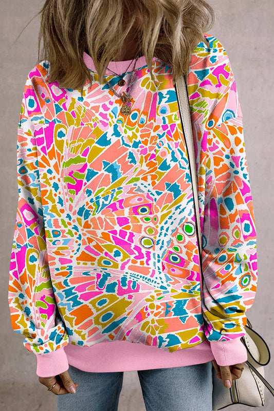 ABSTRACT PRINT INDIVIDUAL DESIGN SENSE HOODIE