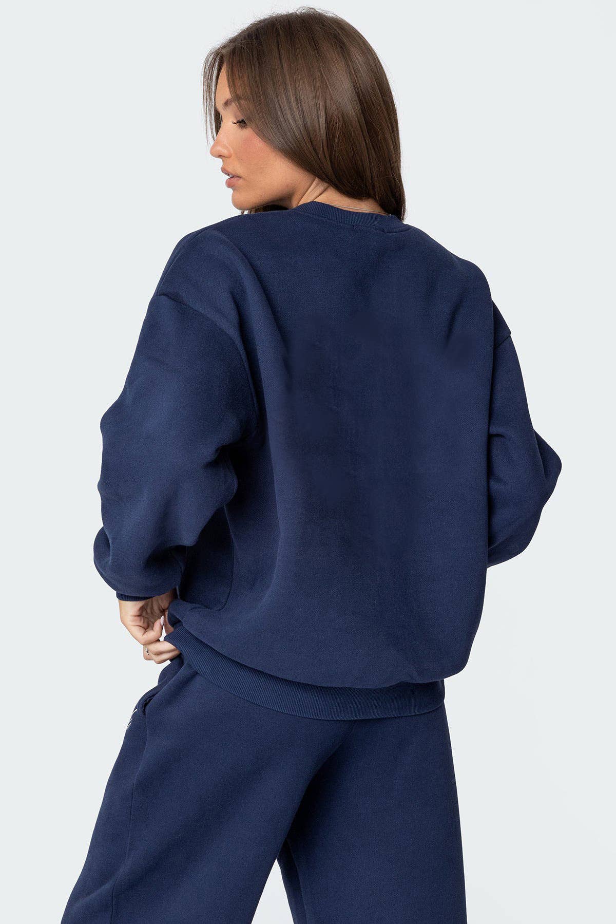 loose hoodie fashion casual wide-leg pants set