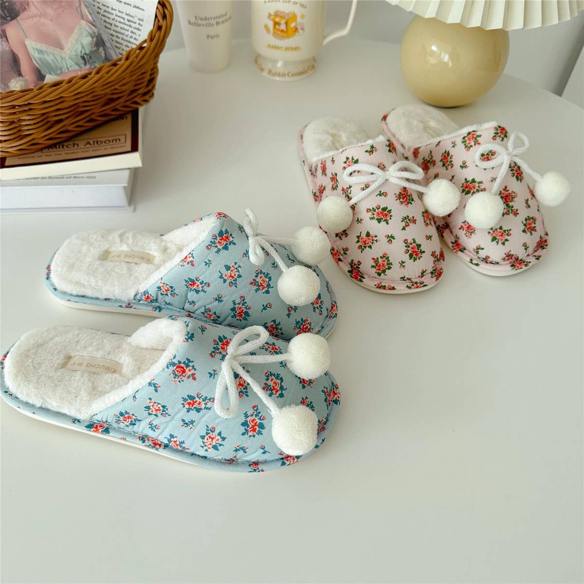 WINTER WARM HOME THICK-SOLED COTTON SLIPPERS