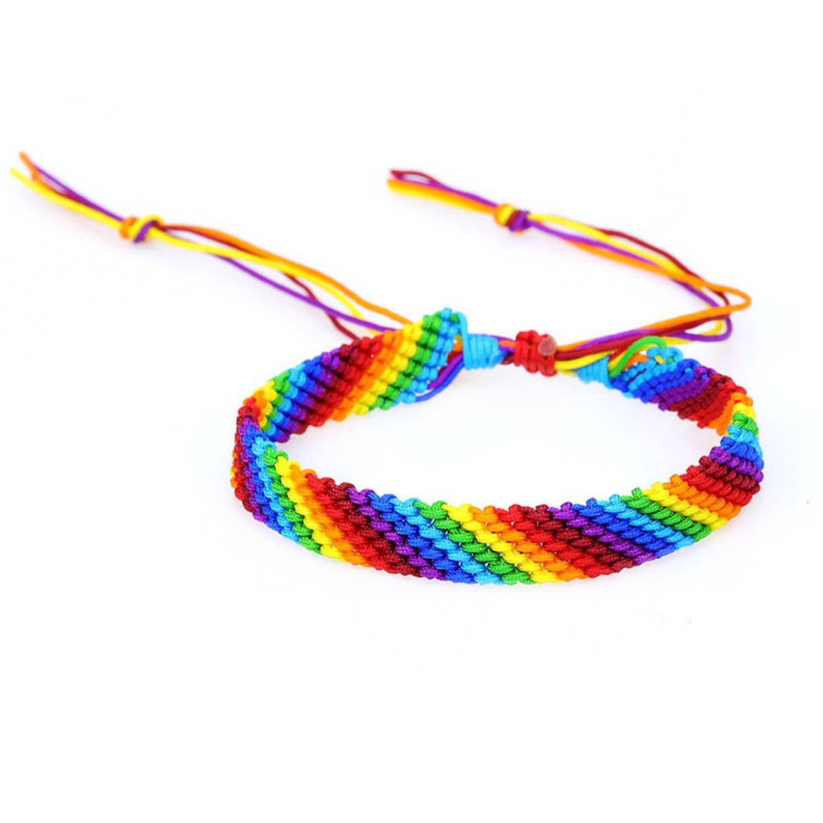 COLORFUL ROPE RAINBOW HAND-WOVEN BRACELET