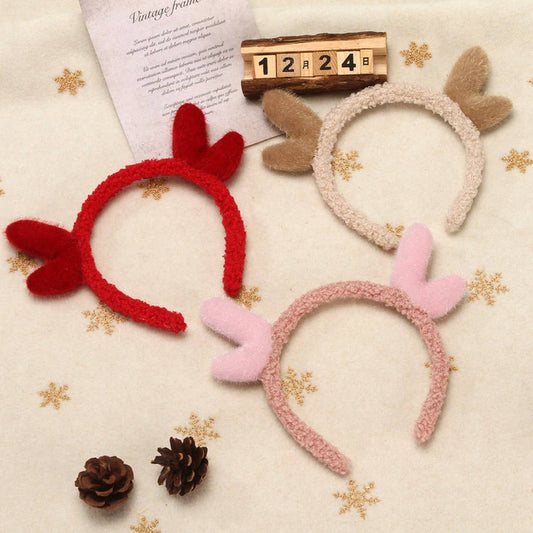 CHRISTMAS CUTE DEERANTLER HEADBAND HAIRACCESSORIES