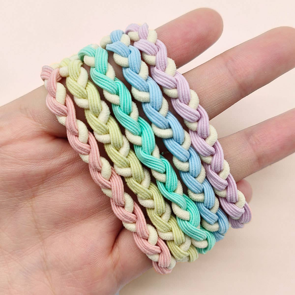 Candy Color Twisted Hair Ties , Cute Rubber Bands- CWAHA0339