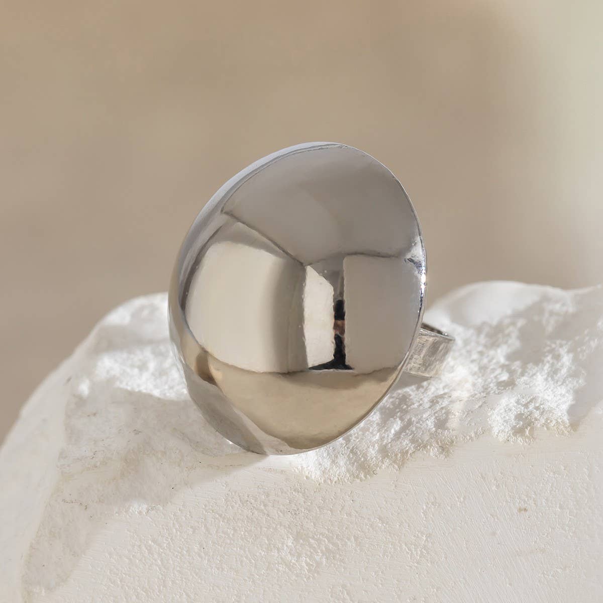 SIMPLE IRREGULAR HAND ORNAMENTS NICHE RING_CWMM3243