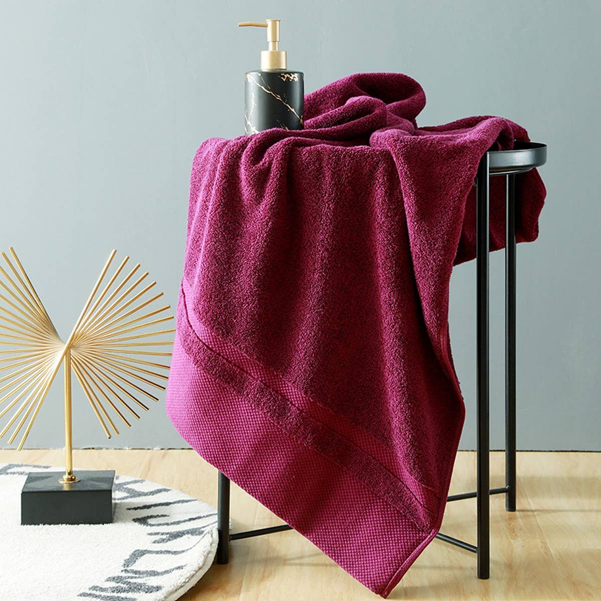 COMBED COTTON THICK ABSORBENT BATH TOWEL