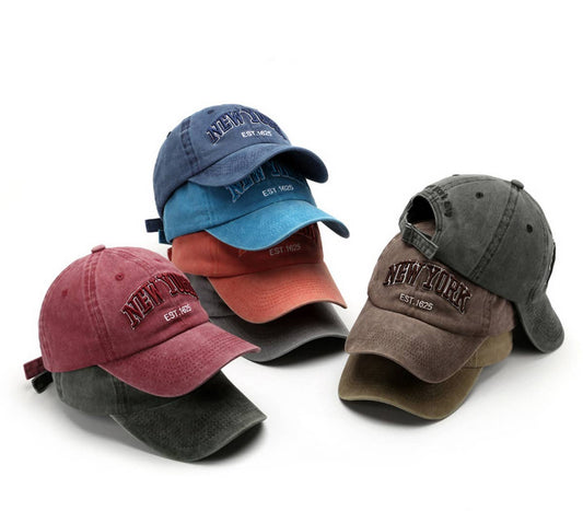 CWAH3229_NEWYORK COWBOY BASEBALL HAT WITH LETTERS