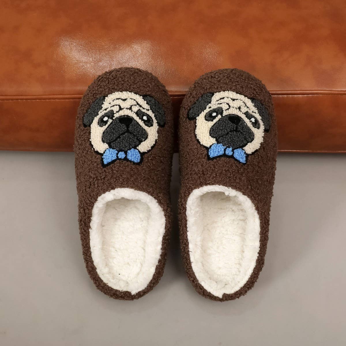 Pug Cotton Slippers Winter Warm Indoor Shoes_CWSHF00225