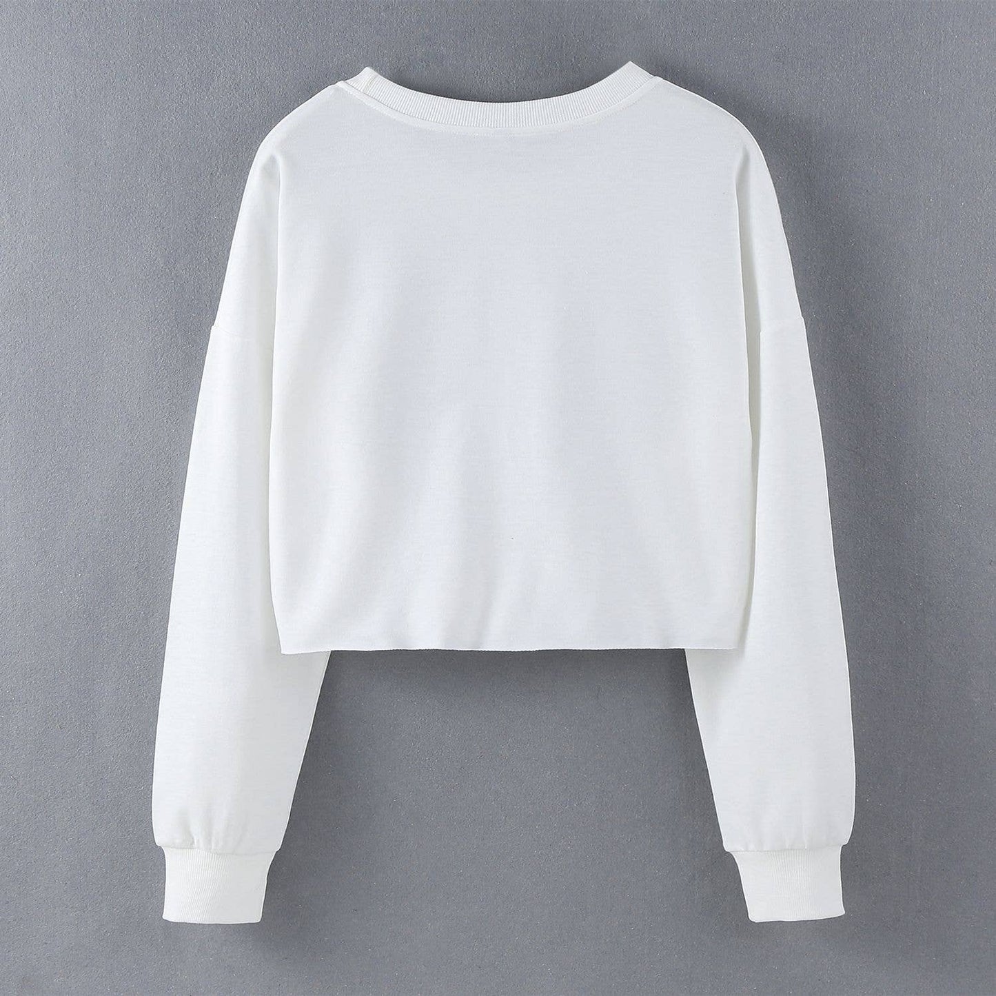 STREET STYLE FASHION PRINTED LONG SLEEVE TOP