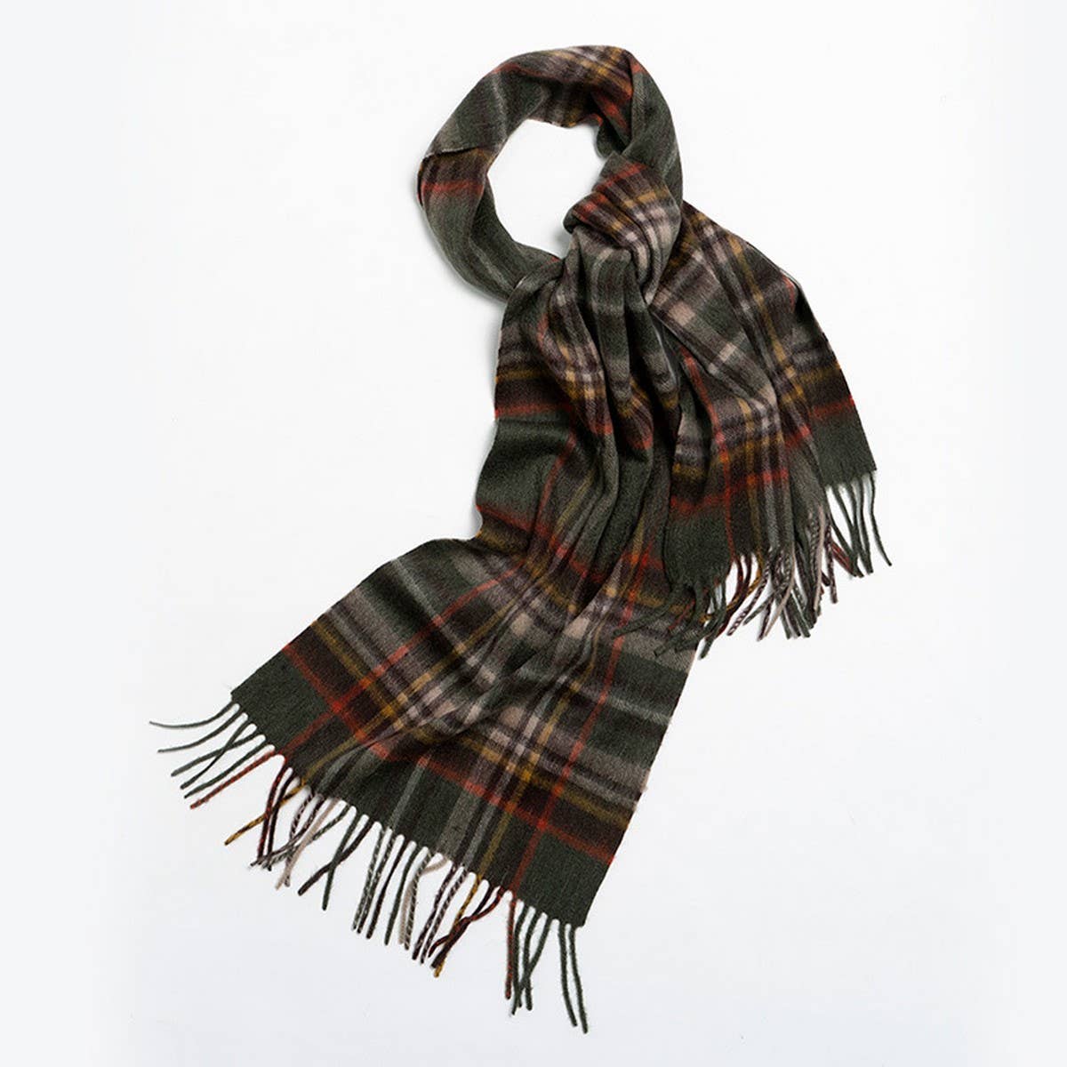 Nordic Plaid Wool Scarf ??Warm Winter Couple Wrap_CWASC2357