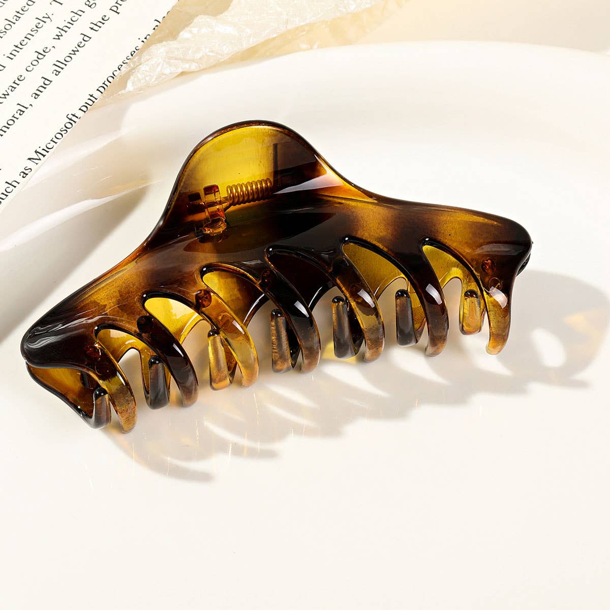 PC pointed keel high-end large hair clip