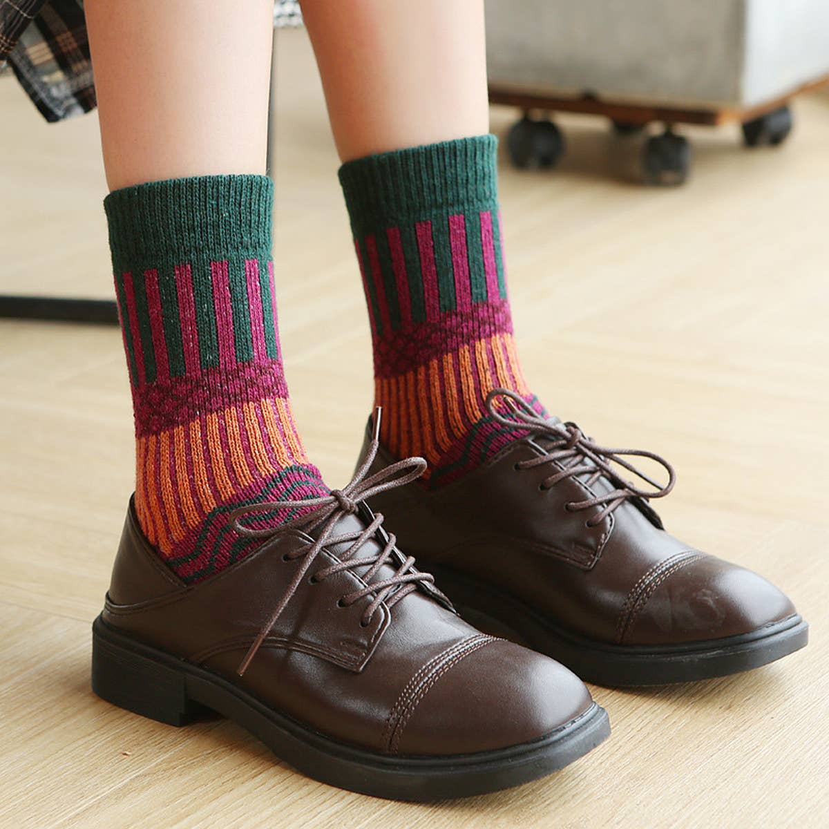 5 PCS VERSATILE THICKENED WARM RABBIT WOOL SOCKS_CWMS0679