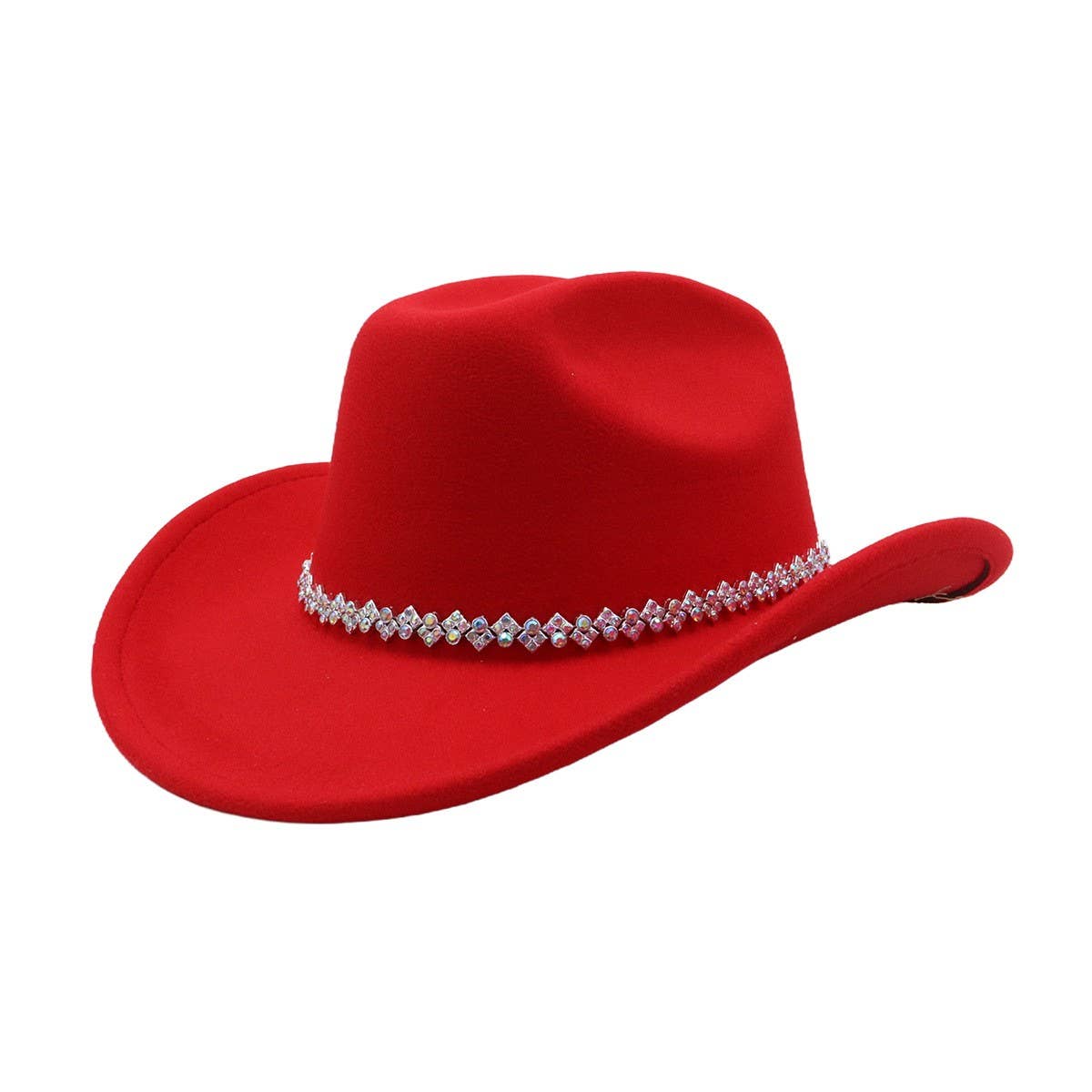 New Wool Fedora Cowboy Hat Western Ethnic Style_CWAH04465