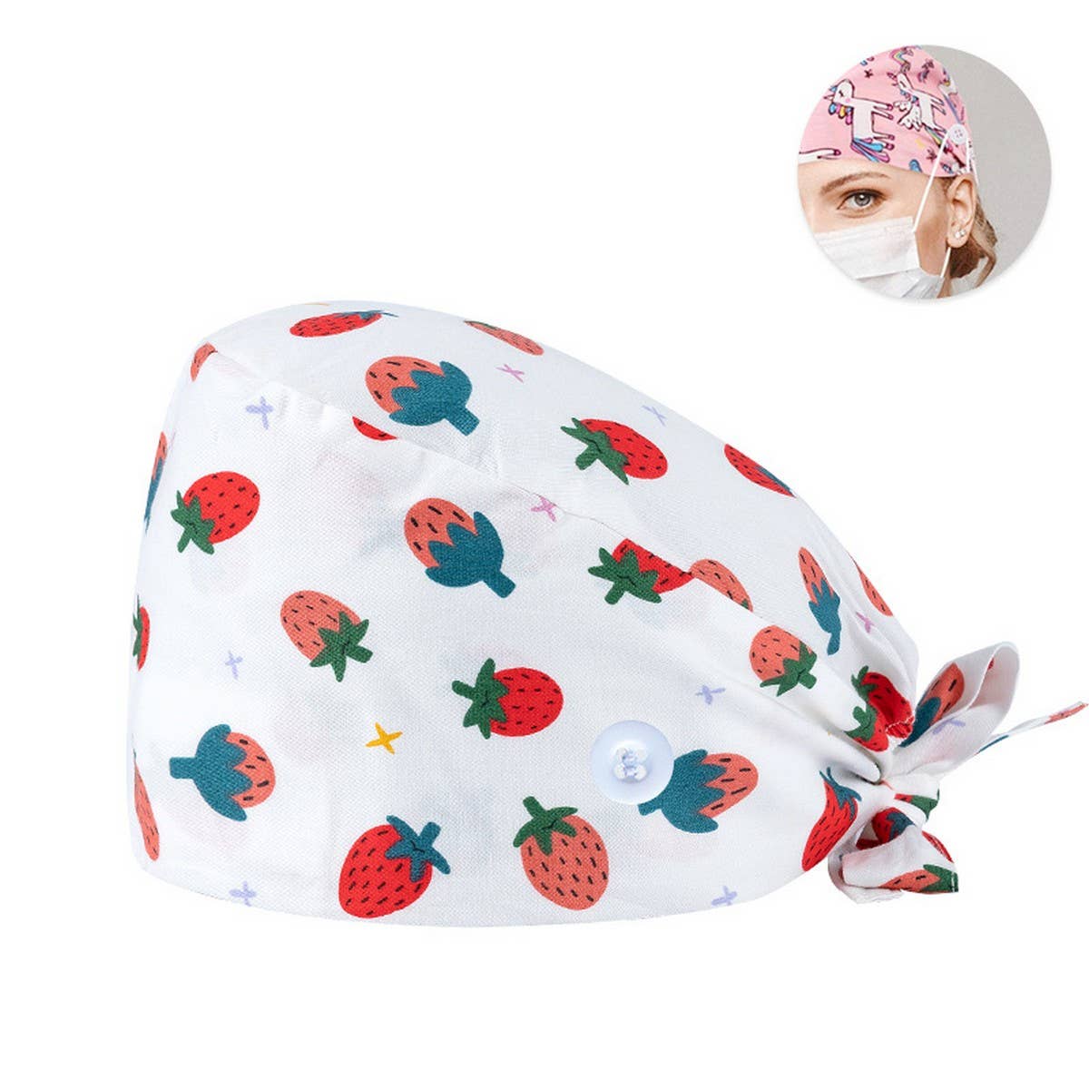 PURE COTTON CARTOON PRINT THIN TOE CAP_CWAH3389