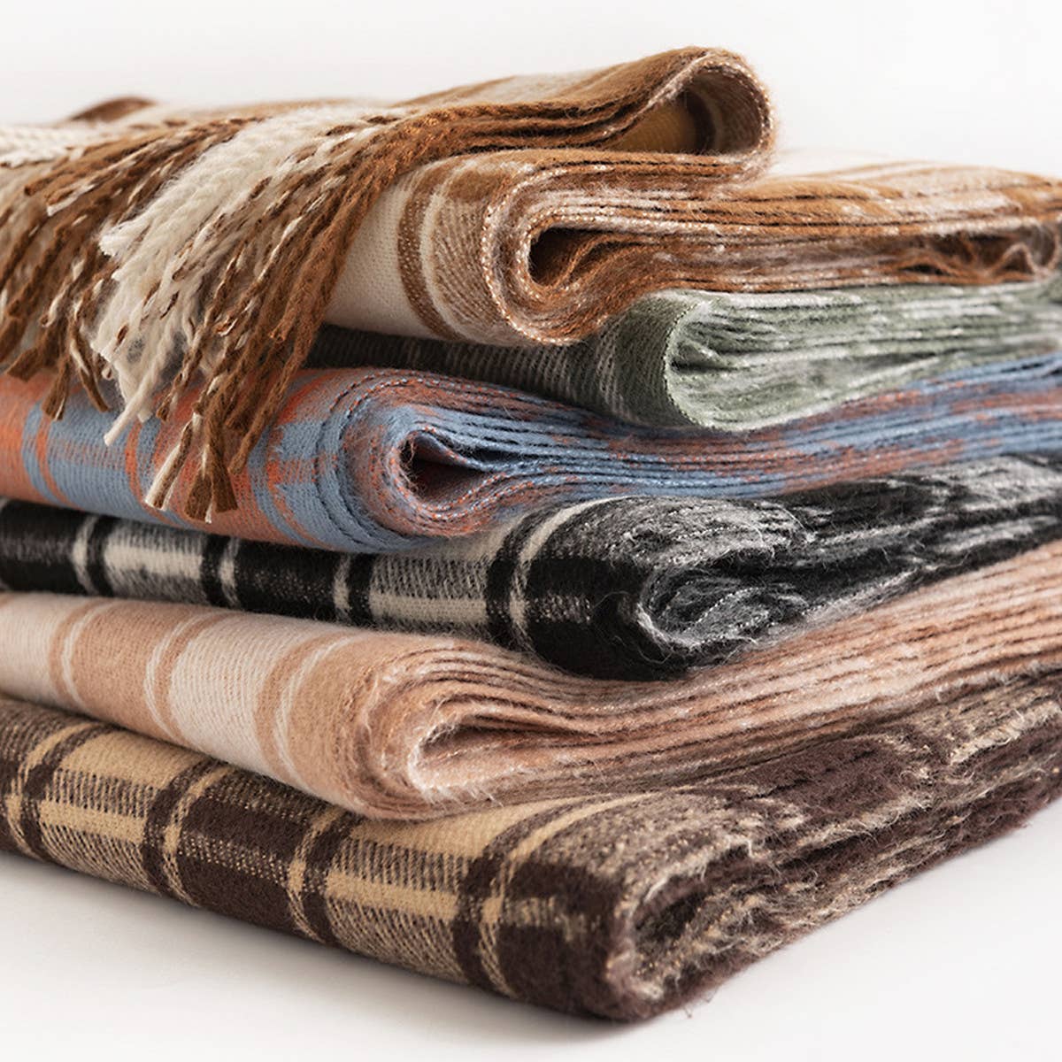 WOMEN CASUAL WARM PLAID SCARF