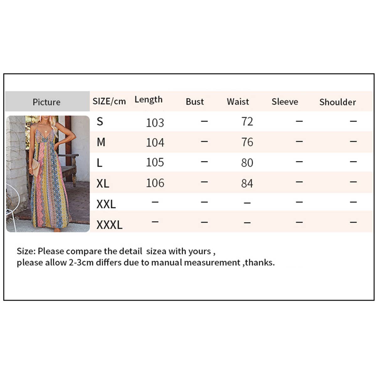 Bohemian Floral Print Strap Maxi Dress_Cwdhl0867