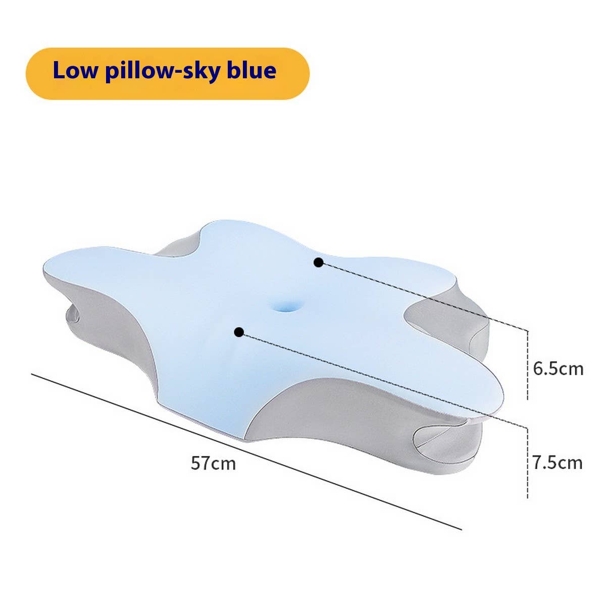 Deep Sleep Memory Foam Neck Pillow with Pillowcase