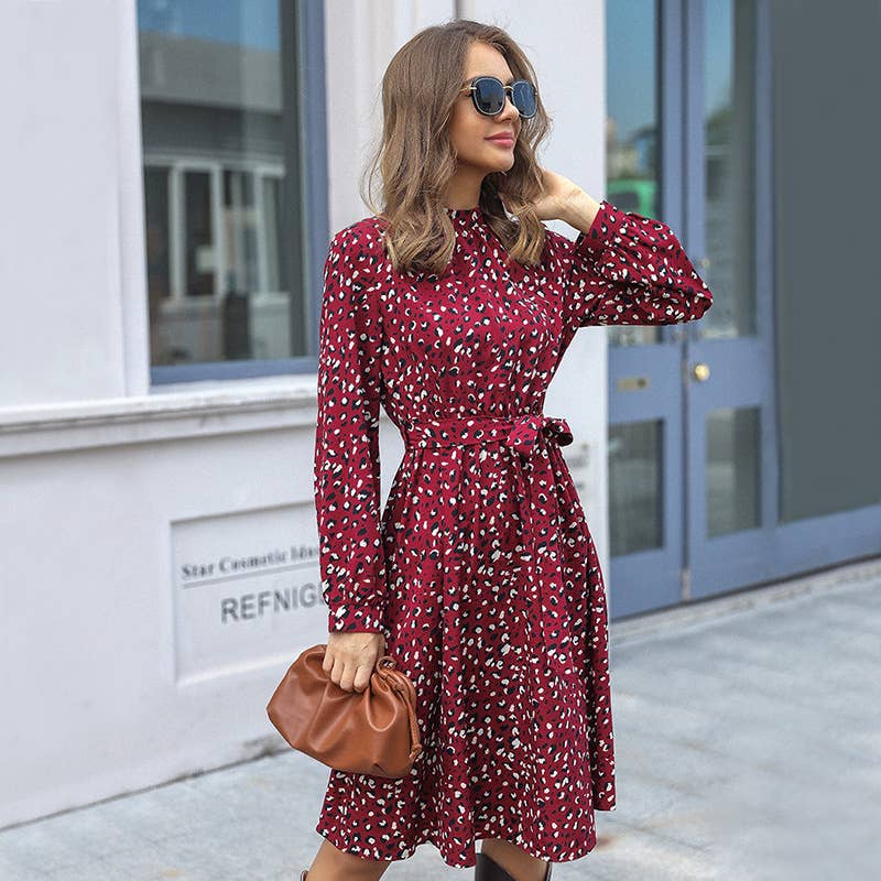 TEMPERAMENT DESIGN SENSE OF MID-STYLE DRESS