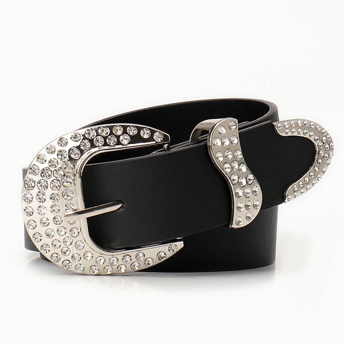 Y2k retro diamond-encrusted women's belt