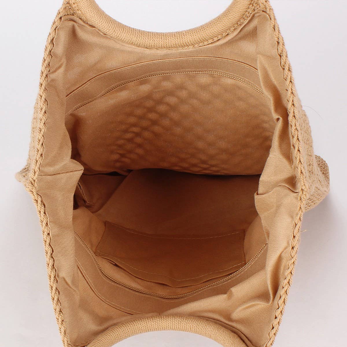 NEW SOLID COLOR COTTON ROPE WOVEN BAG_CWAB4715