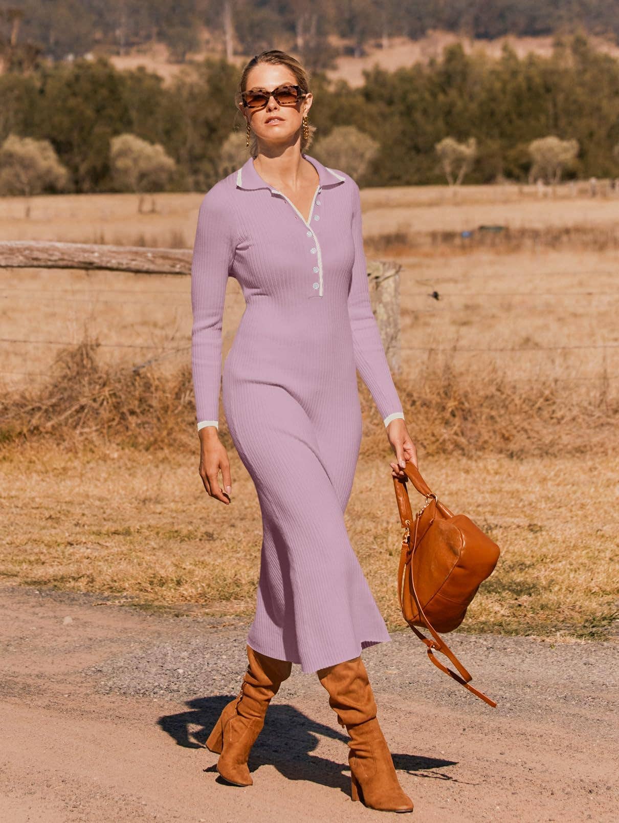 SLIM-FIT AND SKINNY-LOOKING LONG SLEEVE DRESS