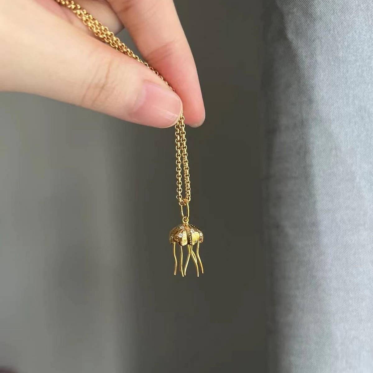 Creative Octopus Jellyfish Pendant Necklace