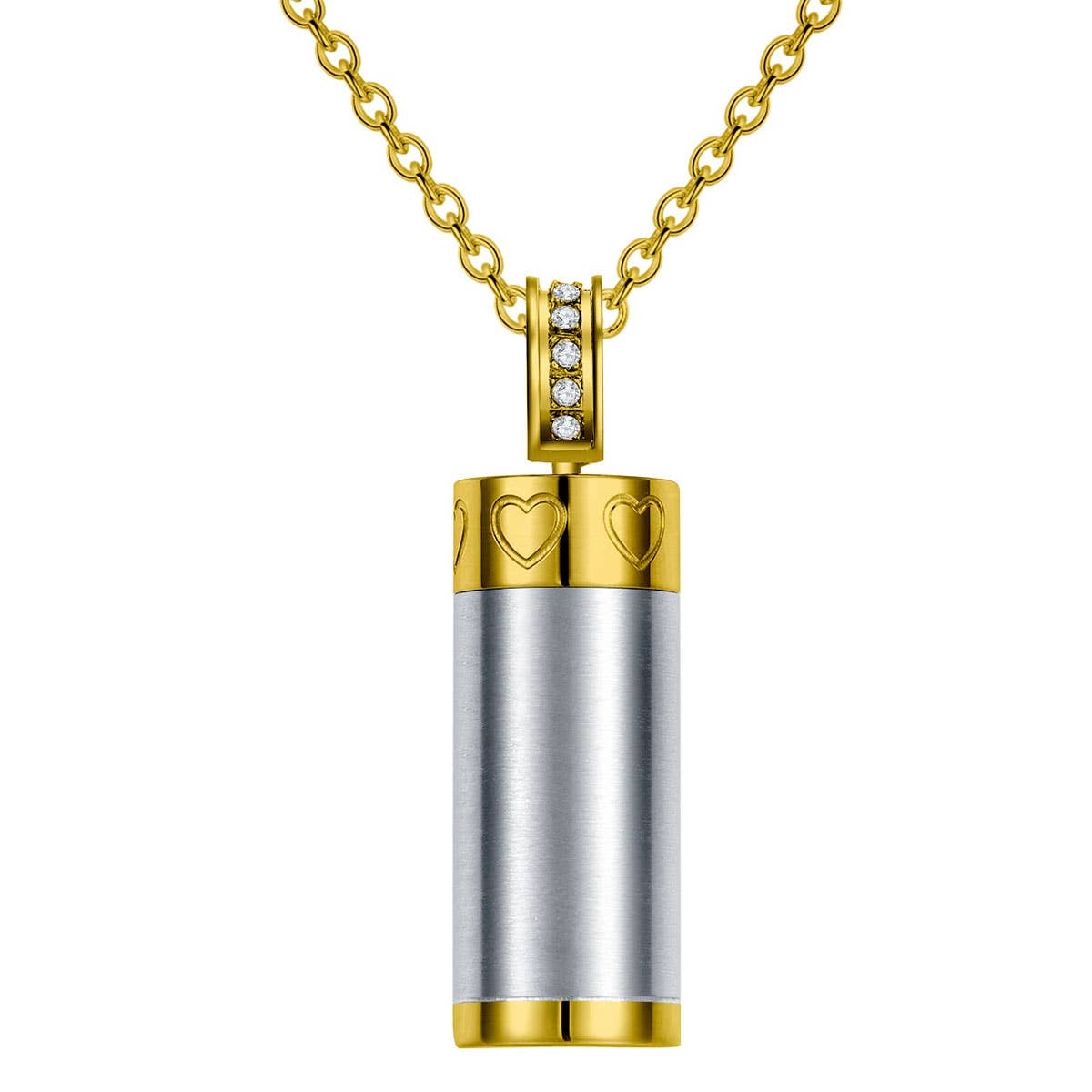 WATER BOTTLE SHAPED PENDANT NECKLACE