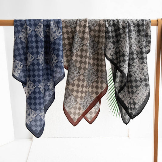 2024 NEW PLAID PRINTED SQUARE SCARF_CWASC0927