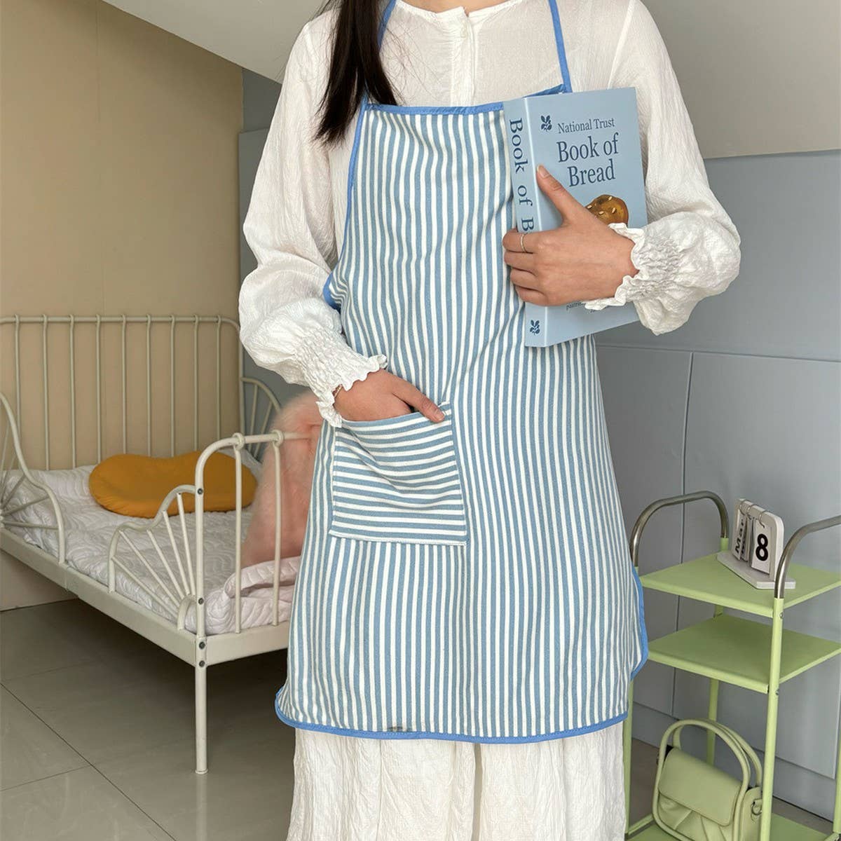 TOWEL FABRIC SMALL FRESH APRON CAFE WORK APRON
