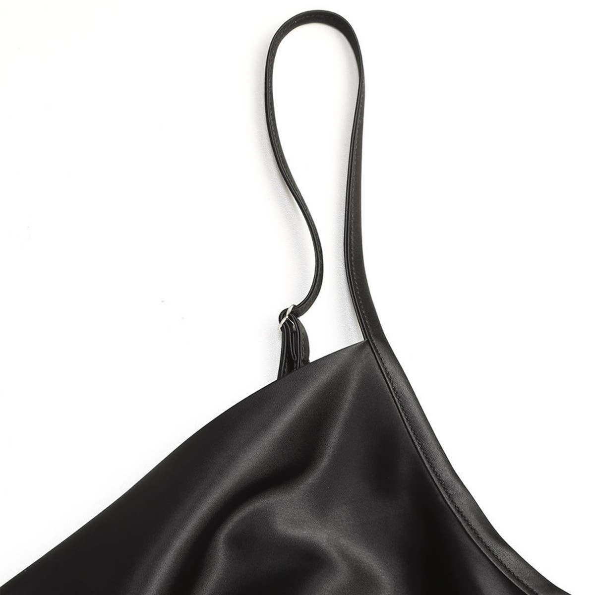 Chic Satin A-Line Sleeveless Drape Dress