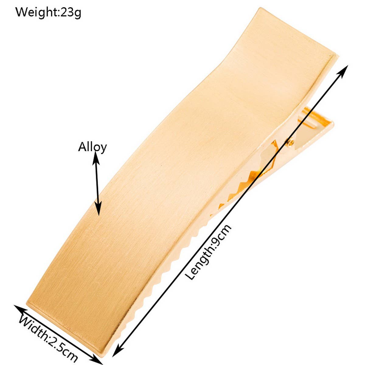 Minimalist Geometric Metal Hair Clip for Women