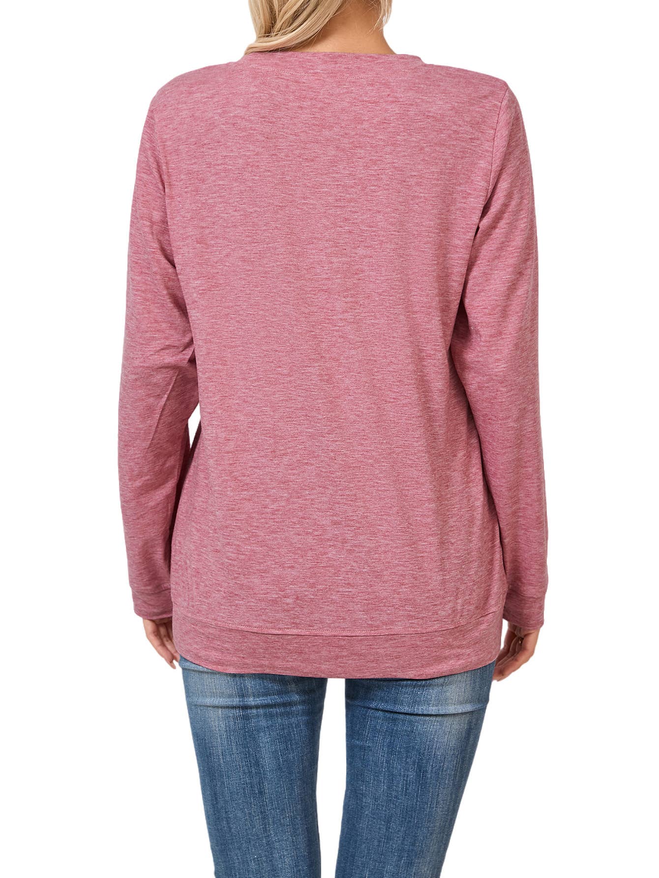 SOLID COLOR CASUAL CREWNECK COMFORTABLE T-SHIRT