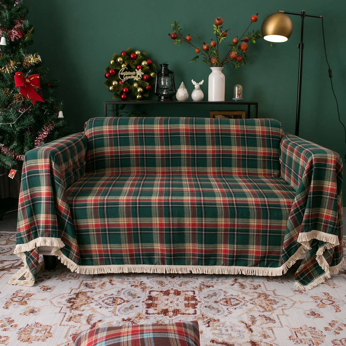 CHRISTMAS RETRO MULTIFUNCTIONAL SOFA THROW