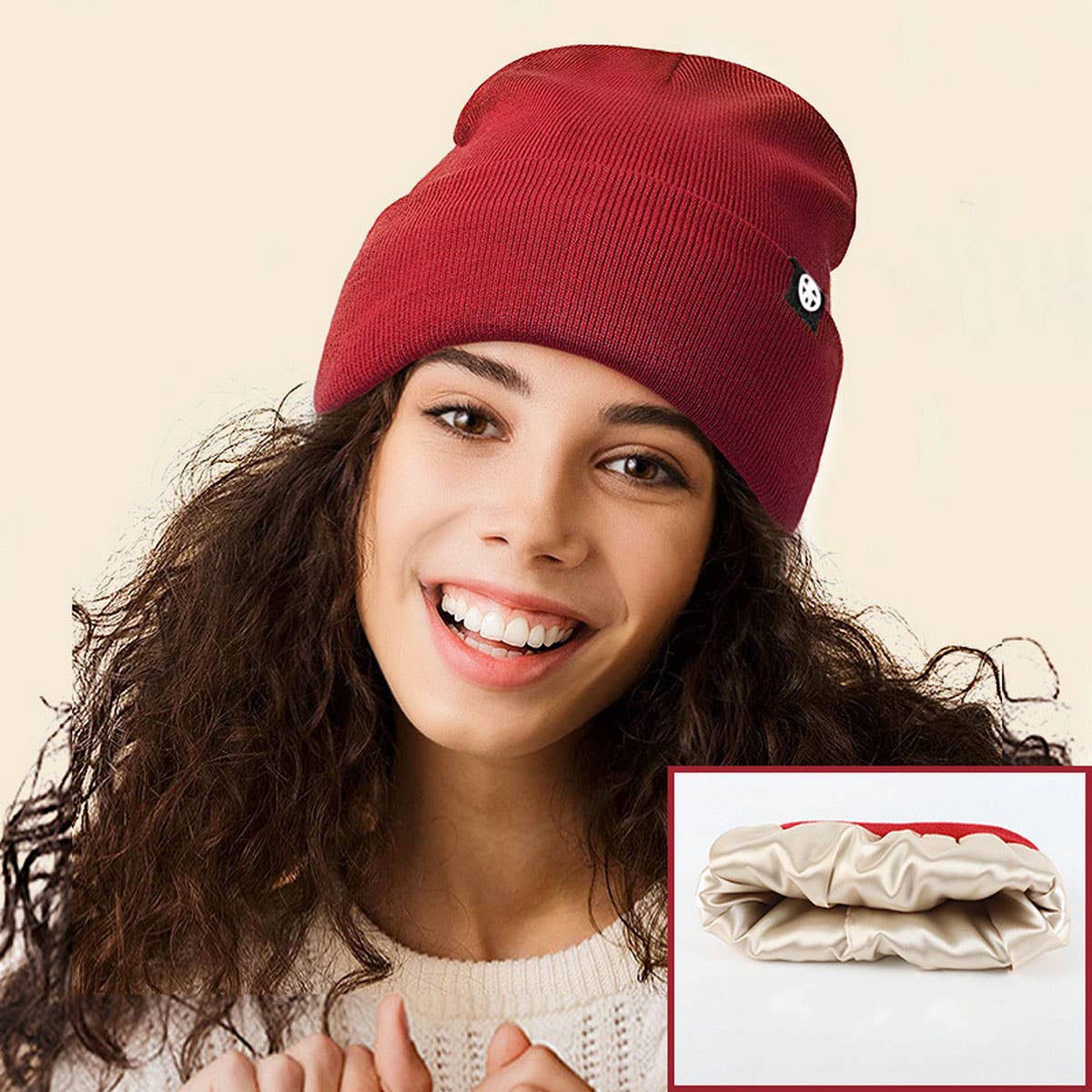 WINTER OUTDOOR WARM PULLOVER EARMUFFS KNITTED HAT_CWAH2454