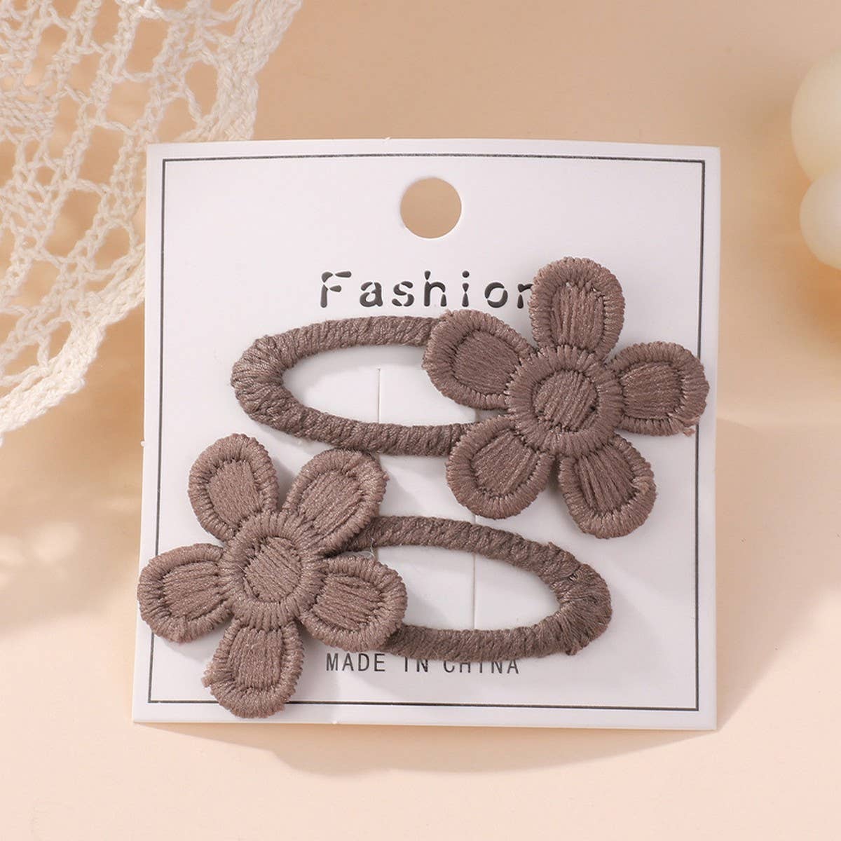 Fresh Daisy Five-Petal Flower Hair Clip Set