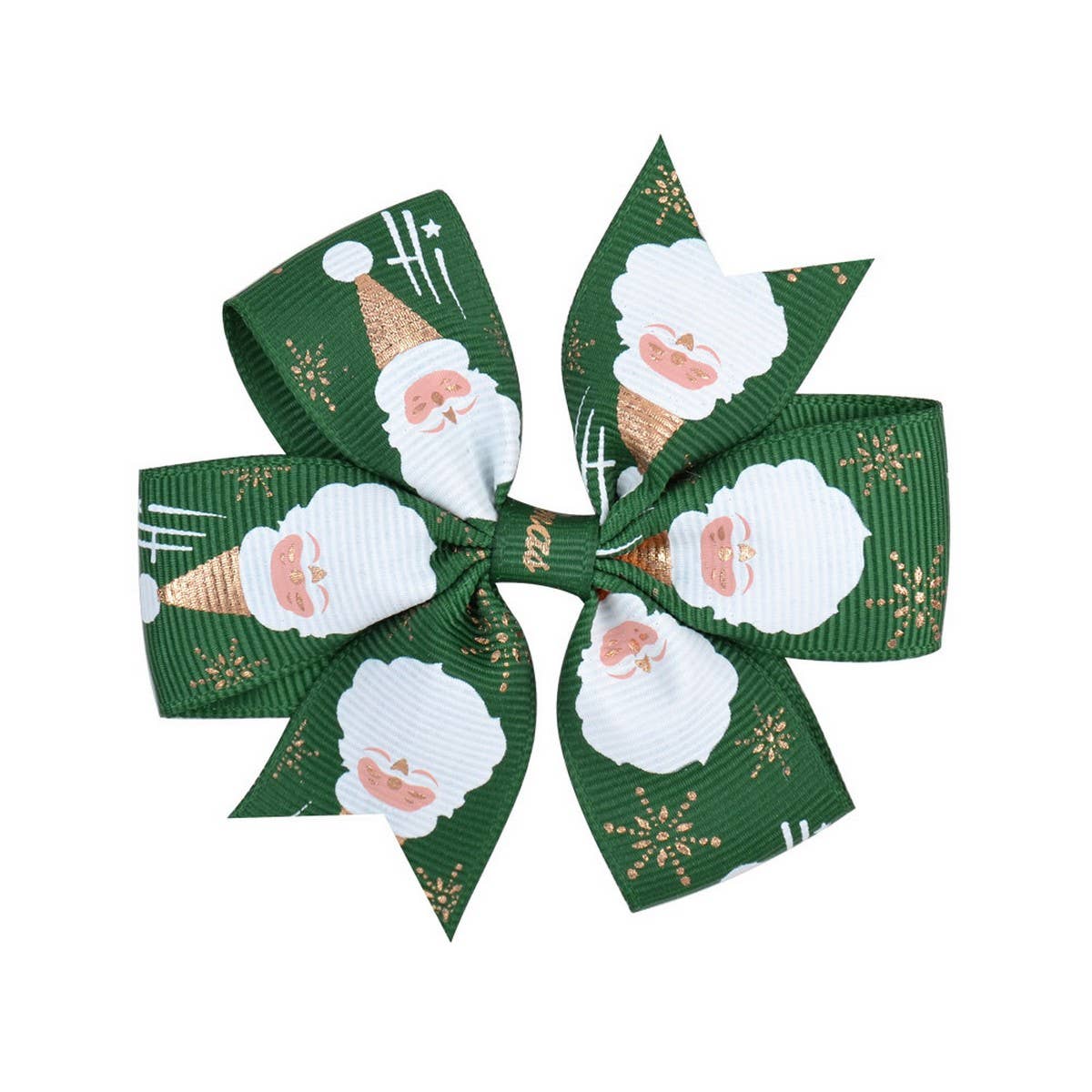 Cute Christmas Kids¡¯ Grosgrain Six-Ear Bow Clip