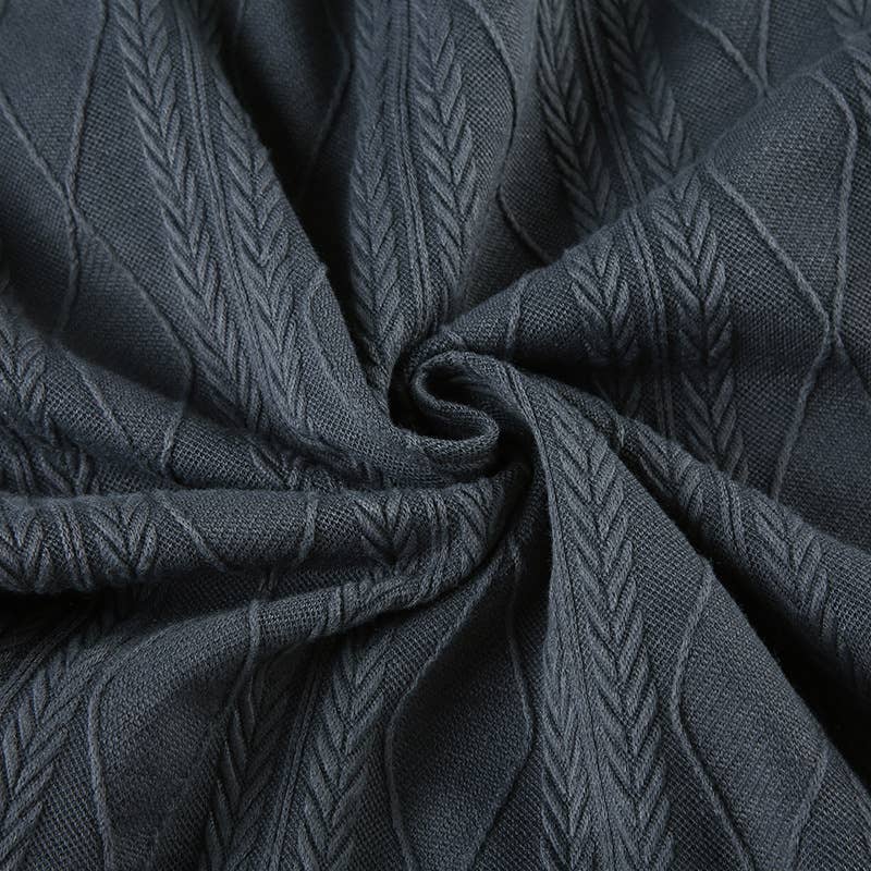 LEOPARD PRINT PATCHWORK KNIT LONG SLEEVE T-SHIRT