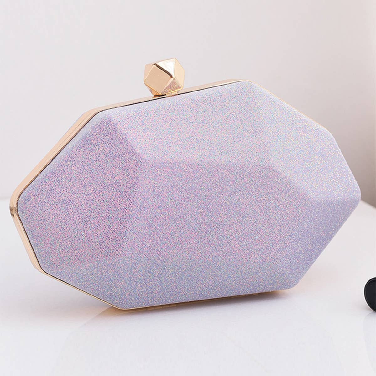 WOMEN FASHION IRREGULAR PRISMATIC CLUTCH BAG_CWAB0615