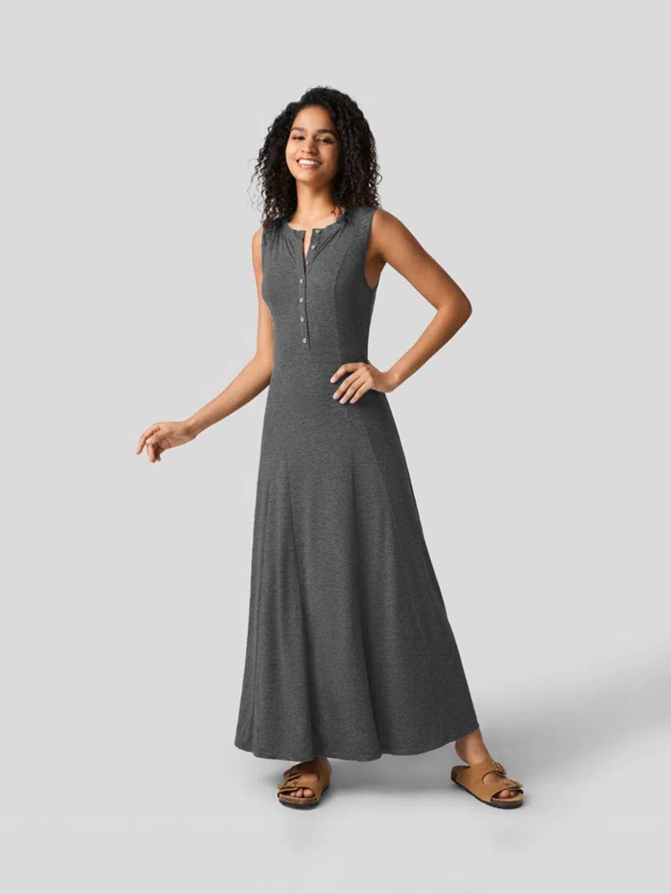 Sense of design elegant and casual knitted dress