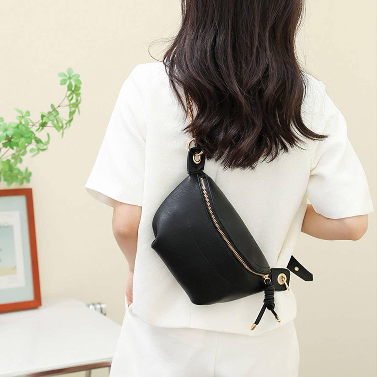 BELT BAGS LEATHER,FANNY PACK CROSSBODY FOR WOMENS_CWAB2118