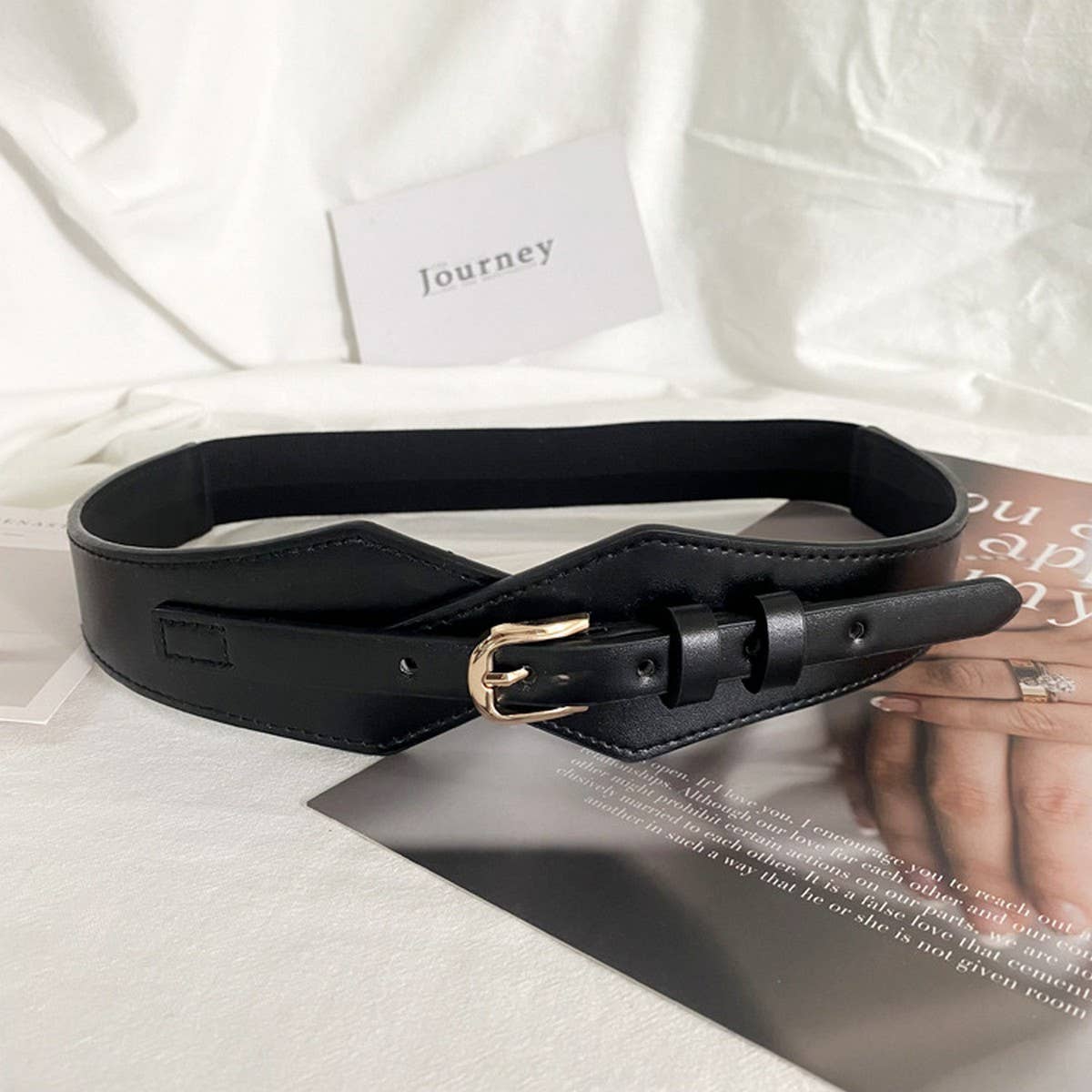 HIGHLY ELASTIC WIDE-BRIMMED FASHIONABLE BELT_CWABE0650