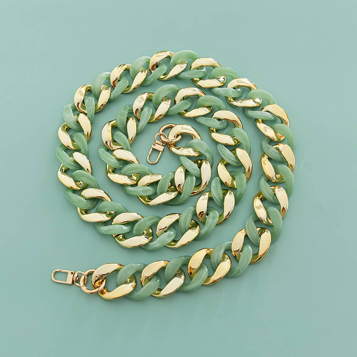 Large Resin Acrylic Bag Chain,Wide Shoulder Strap