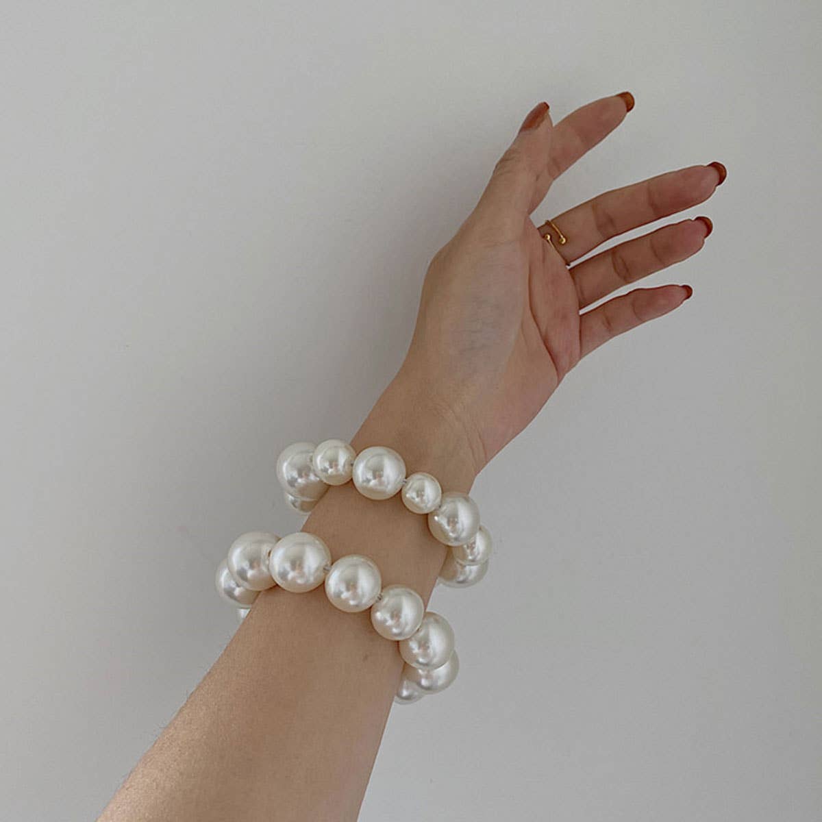 Pearl Hair Tie Bracelet for Women, Chic & Sweet_CWAHA0128