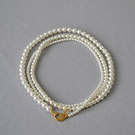 FASHION ROUND PEARL BEADED NECKLACE_CWAJE2129