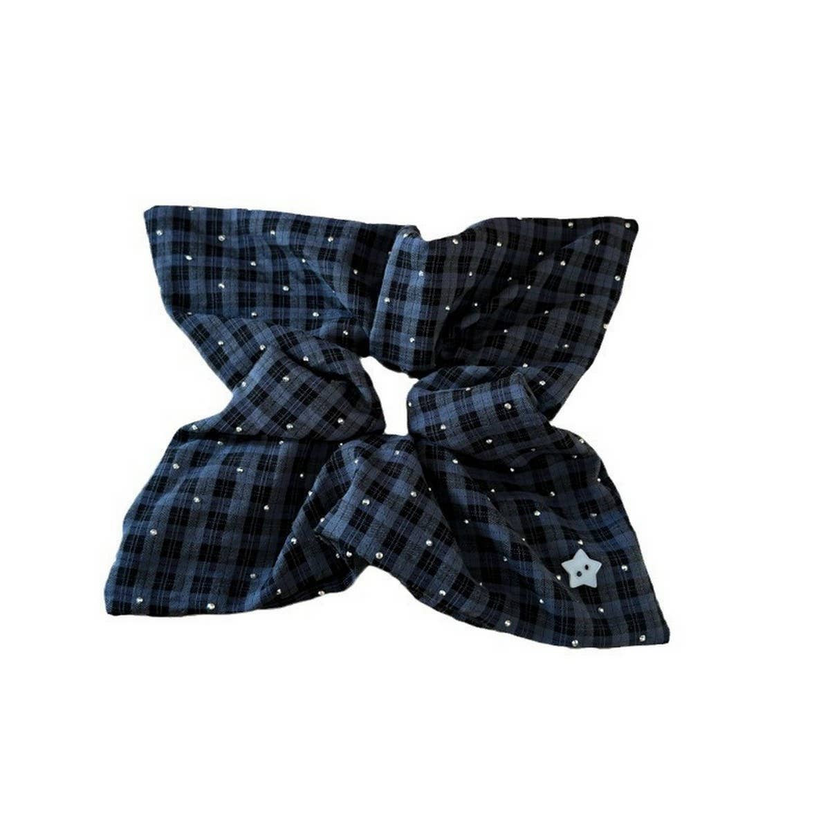 CHECK PATTERN DIAMOND HAIR BAND HAIR ACCESSORIES_CWAHA3701