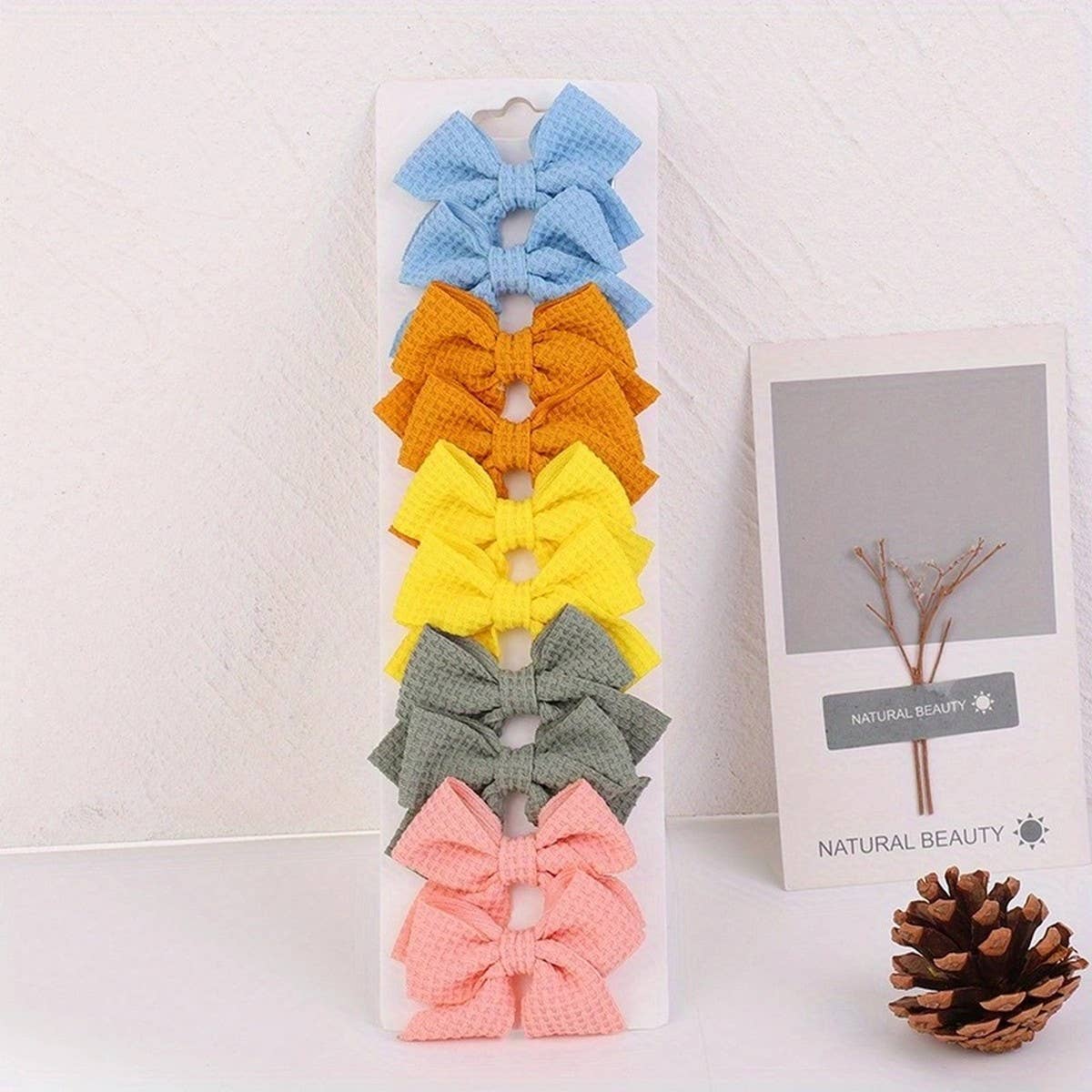 1.6" Handmade Fabric Bow Clips for Girls_CWAHA6756