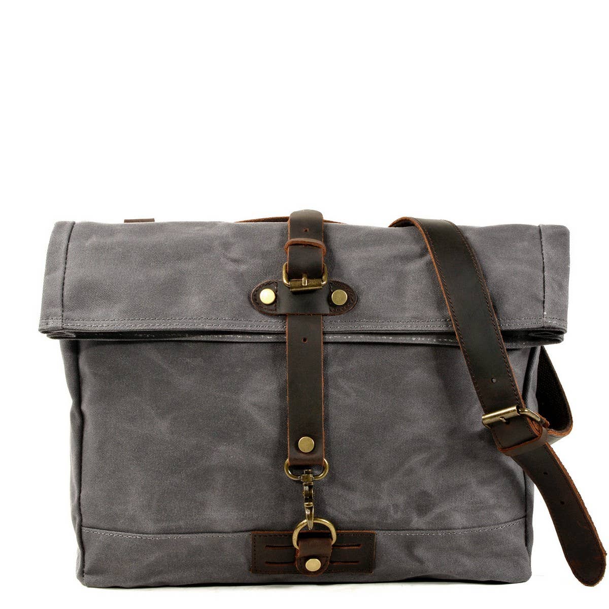 Men's Outdoor Waxed Canvas Satchel Bag_CWAB5564