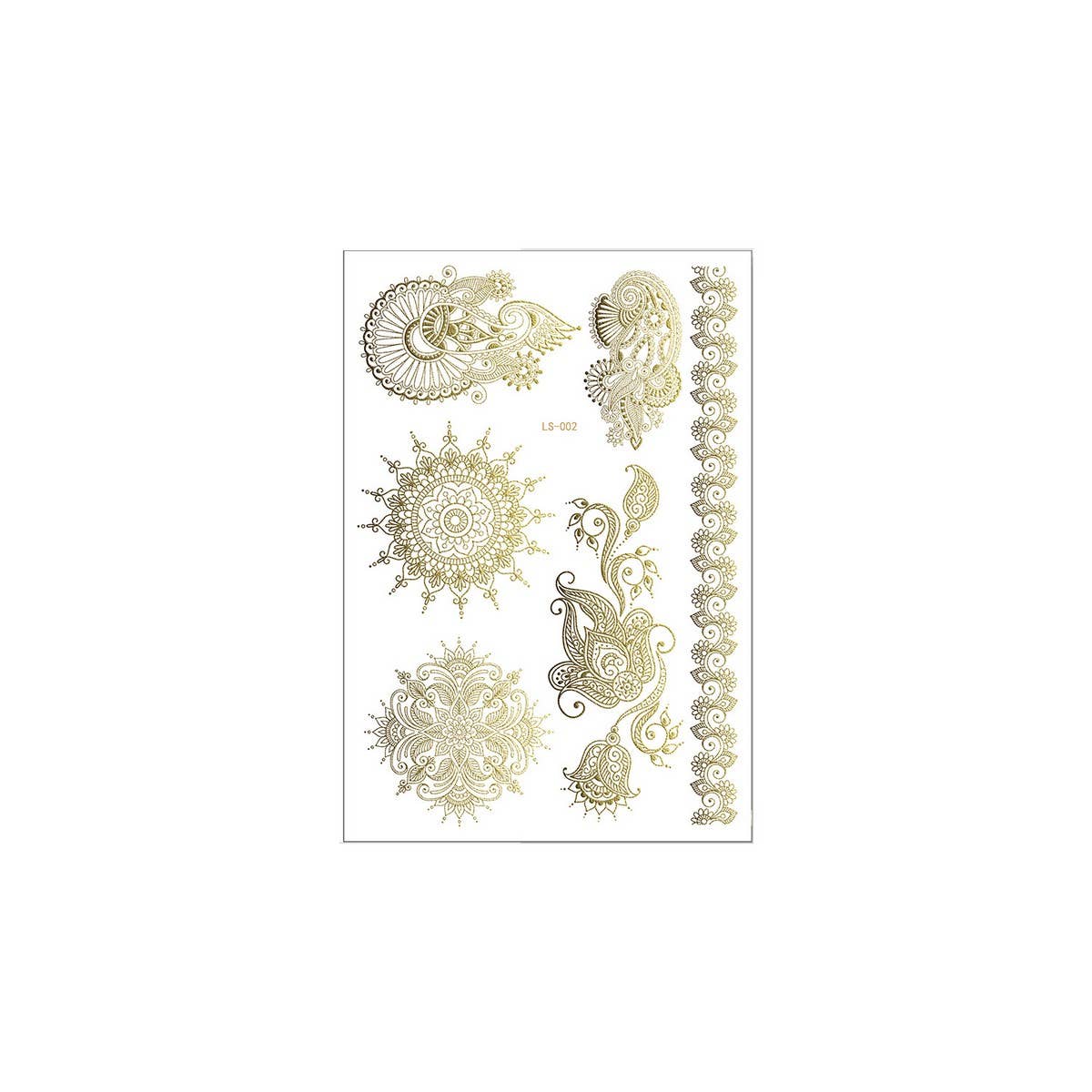 Rose Gold Henna Tattoos ? Lace Mandala Bridal