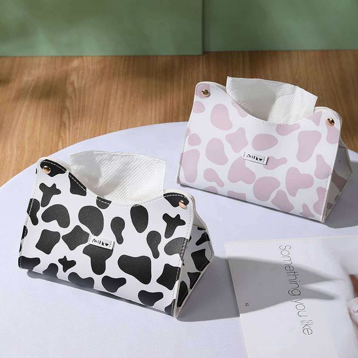 NEW HOUSEHOLD CUTE COW CARTOON TABLE TISSUE BOX