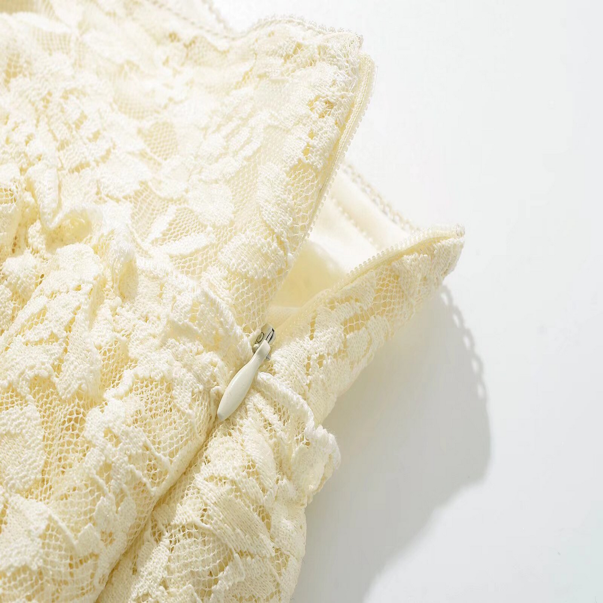 Lace Trim Skort for Women, French Casual Style