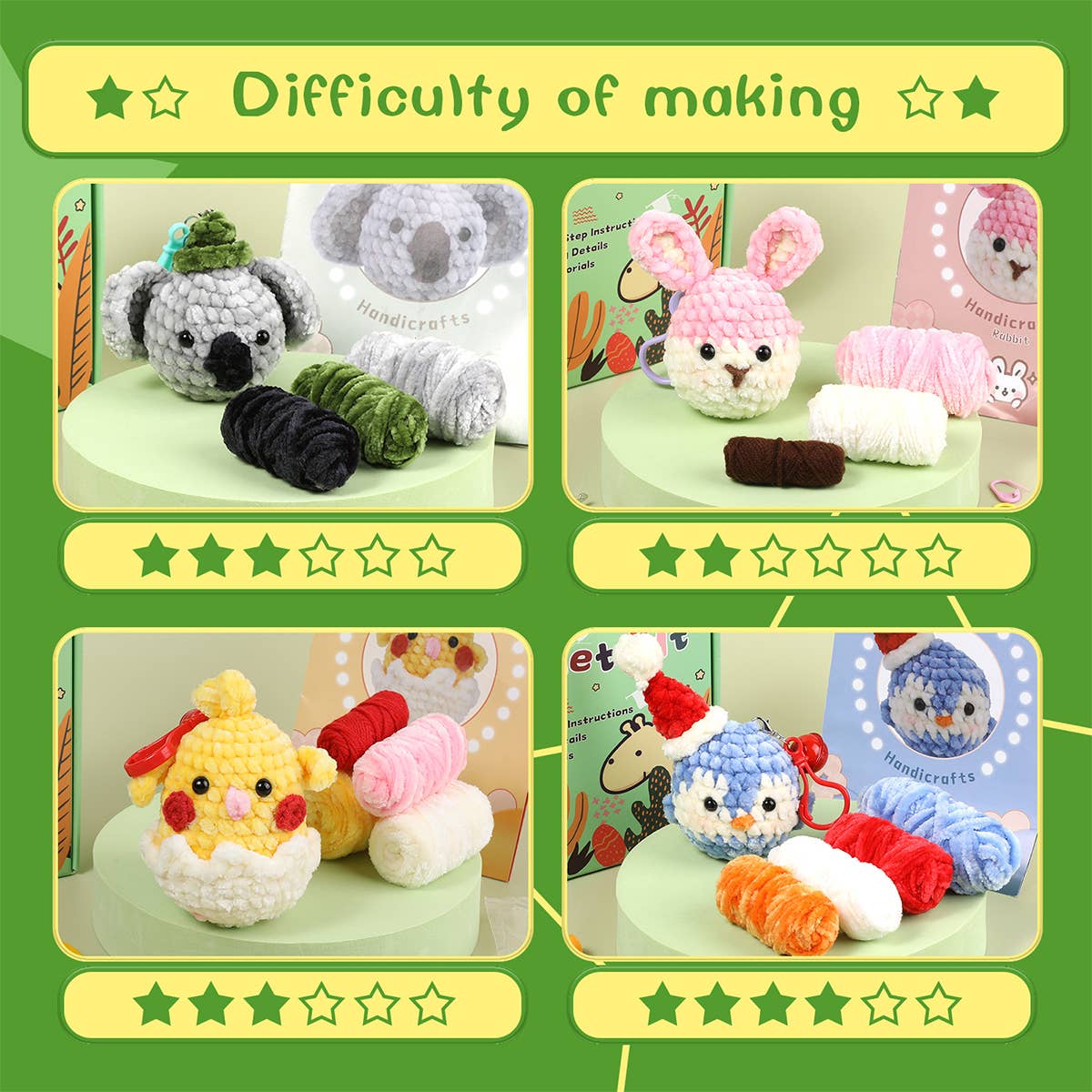 WOOLEN DOLL CROCHET MATERIAL PACKAGE_CWMM0810