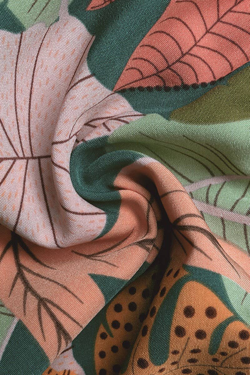 CWBSP0556_TROPICAL PRINT ELASTIC WAIST WIDE LEG SHORTS